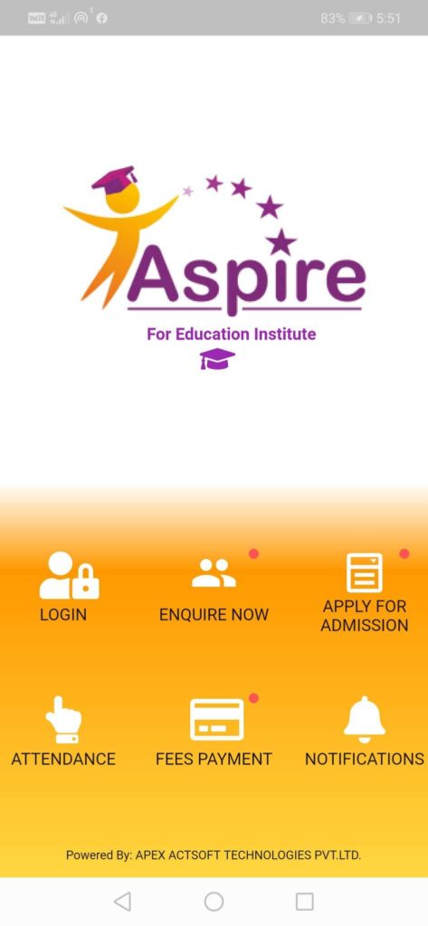 Aspire — student and admissions dashboard
