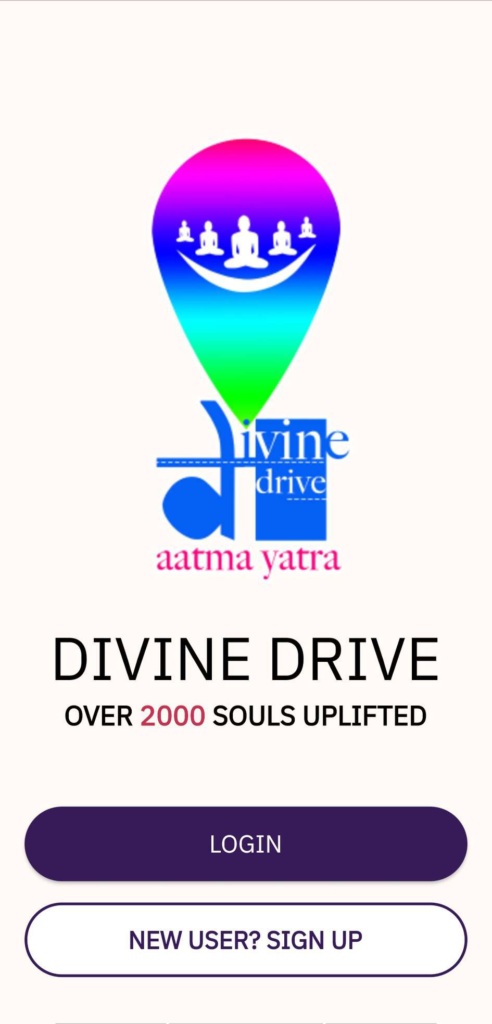 Divine Drive — religious activity tracker home screen