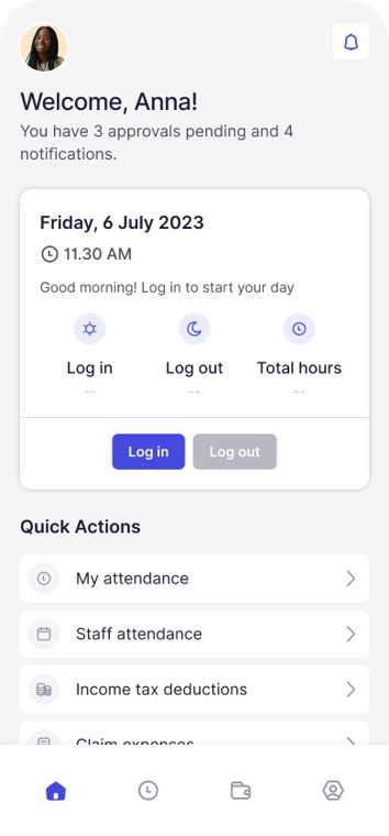 NewBoss Pro — employee attendance dashboard
